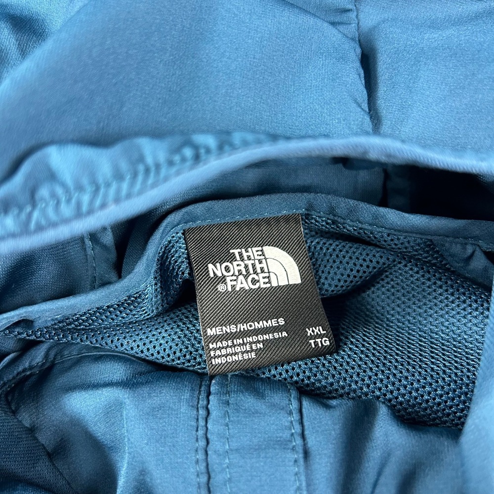 The North Face Windbreaker Jacket Mens XXL Blue WindWall Hooded Full Zip Hiking - Picture 6 of 10